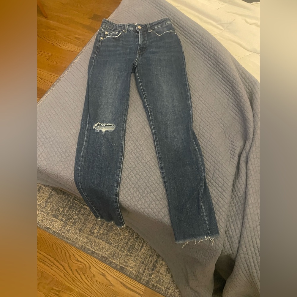 Pistola Dark Blue Distressed Skinny Jeans